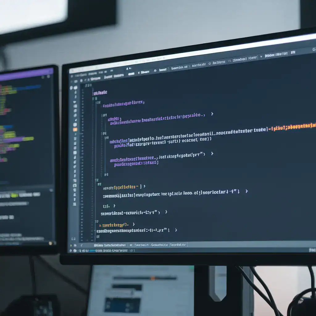 Dark themed code editor showing AI powered inline code suggestions and autocomplete for developers